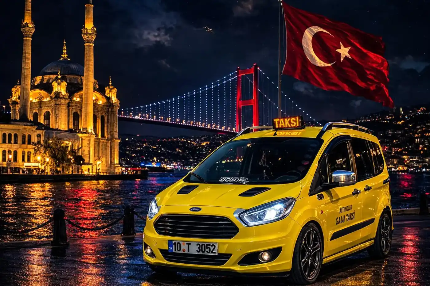 Altınoluk Taksi - Gece Manzarası